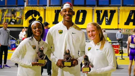 Ackera Nugent, Johnny Brackins and Tuesdi Tidwell MVP
