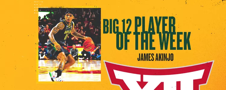 James Akinjo Big 12 Player of the Week