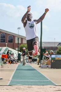 George Obote Long Jumping at the MJ Invite
