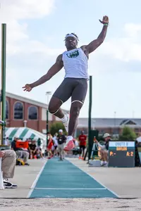 George Obote Long Jumping at the MJ Invite