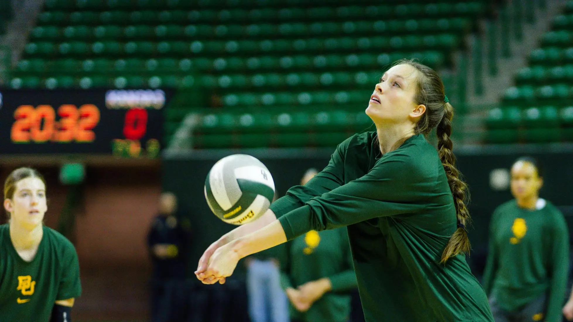 The Bears swept the Jayhawks at home.