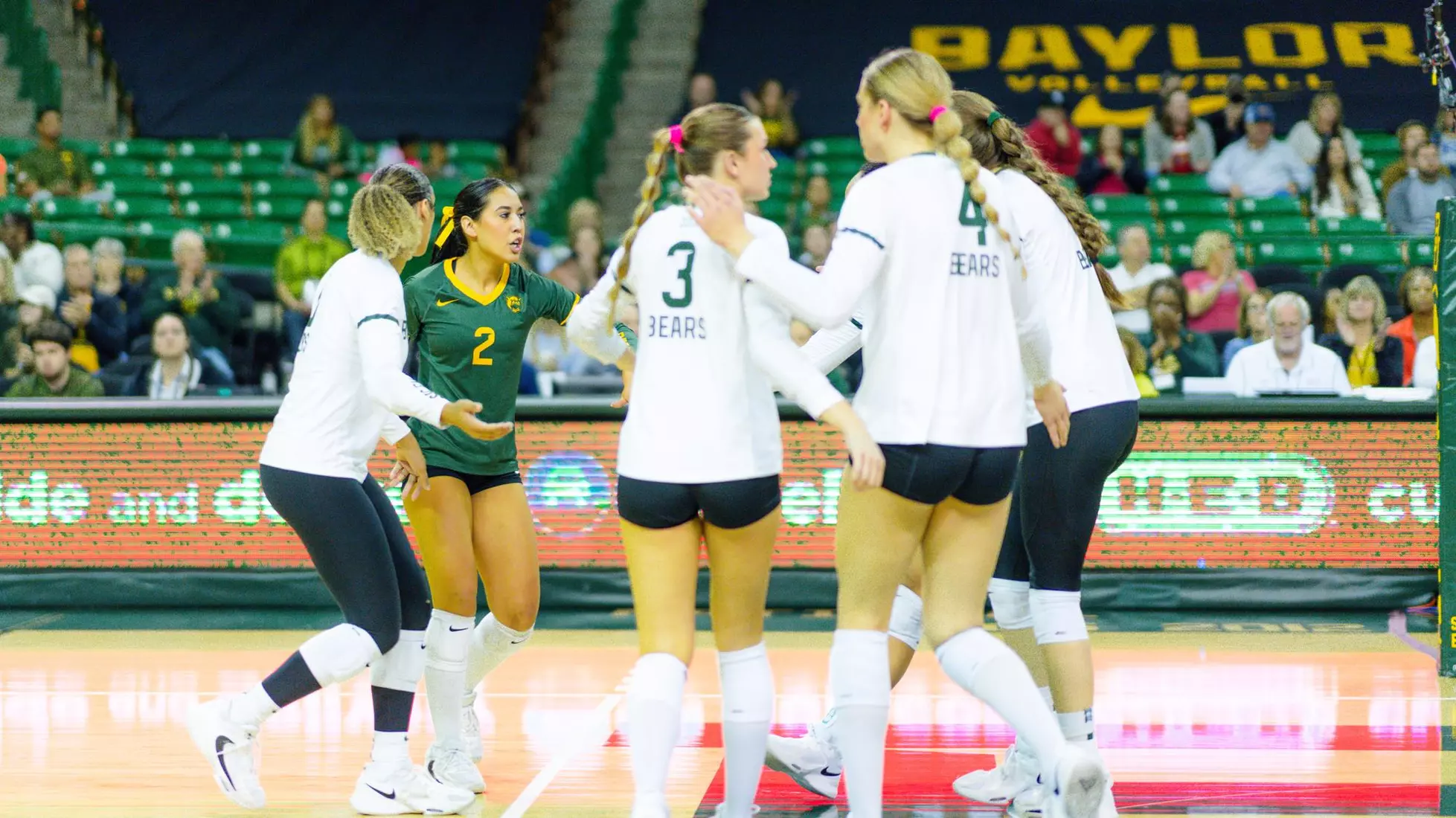 The Bears swept the Jayhawks at home.