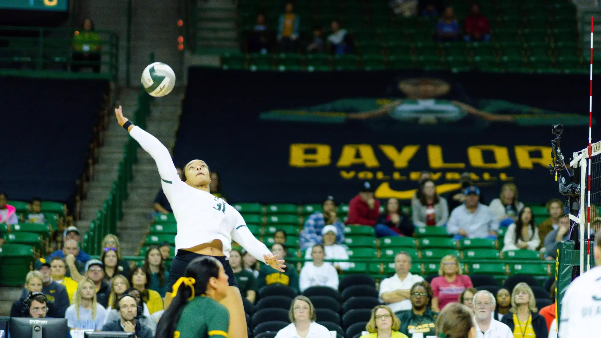 The Bears swept the Jayhawks at home.