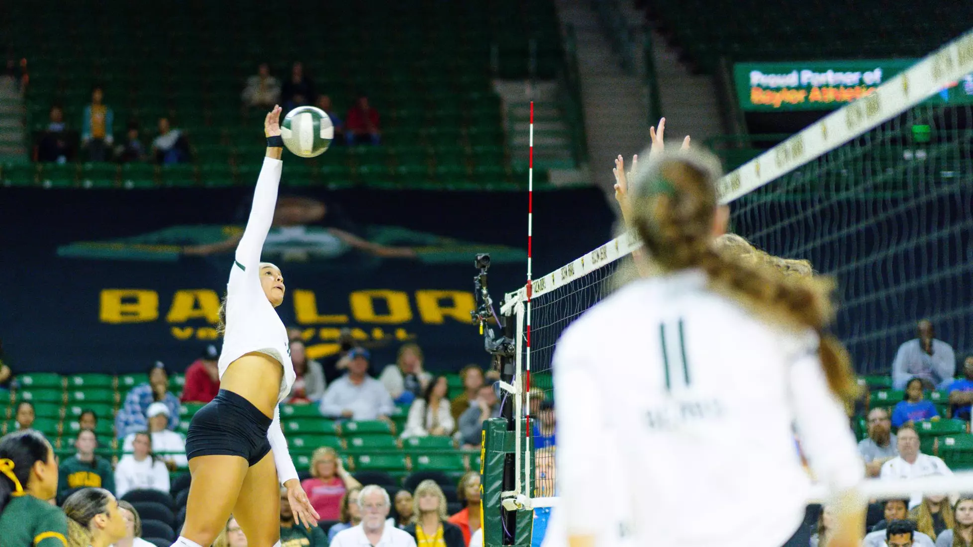 The Bears swept the Jayhawks at home.