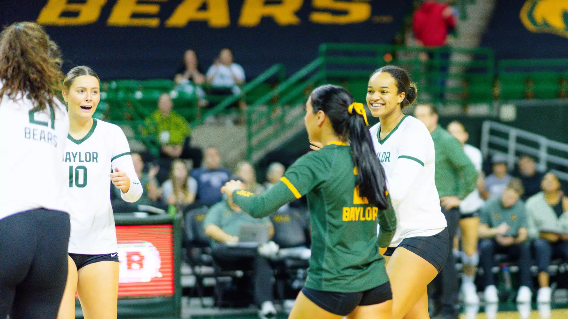 The Bears swept the Jayhawks at home.