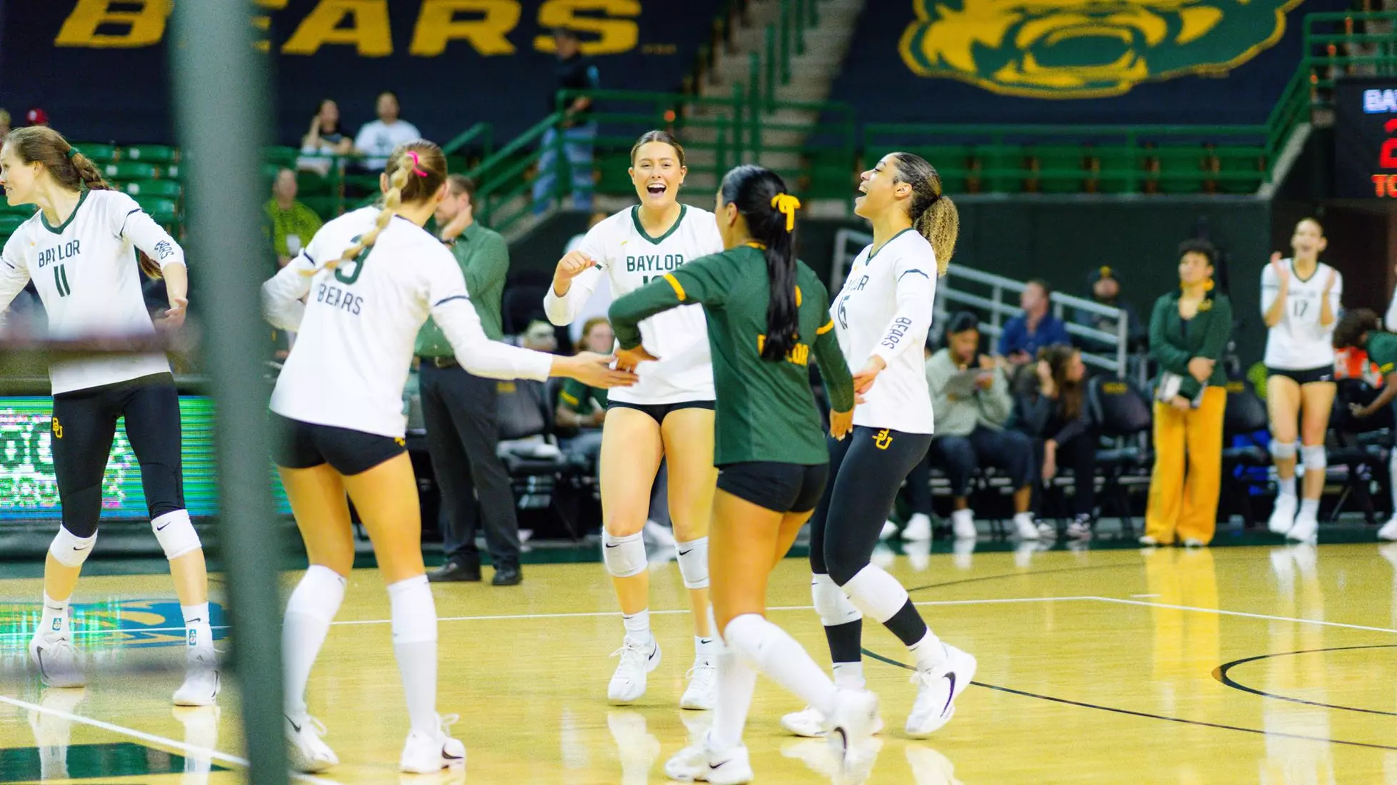 The Bears swept the Jayhawks at home.