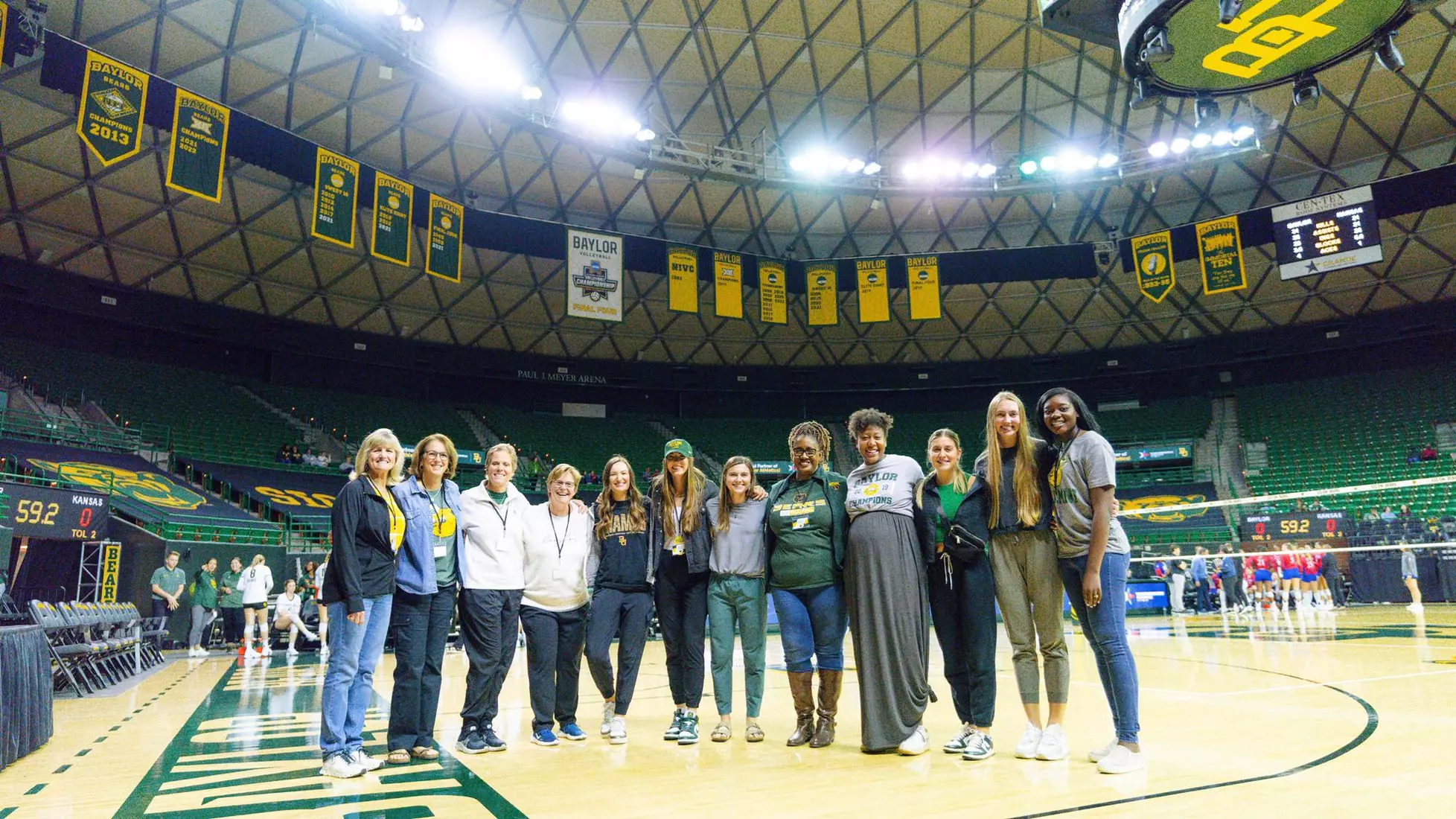 The Bears swept the Jayhawks at home.