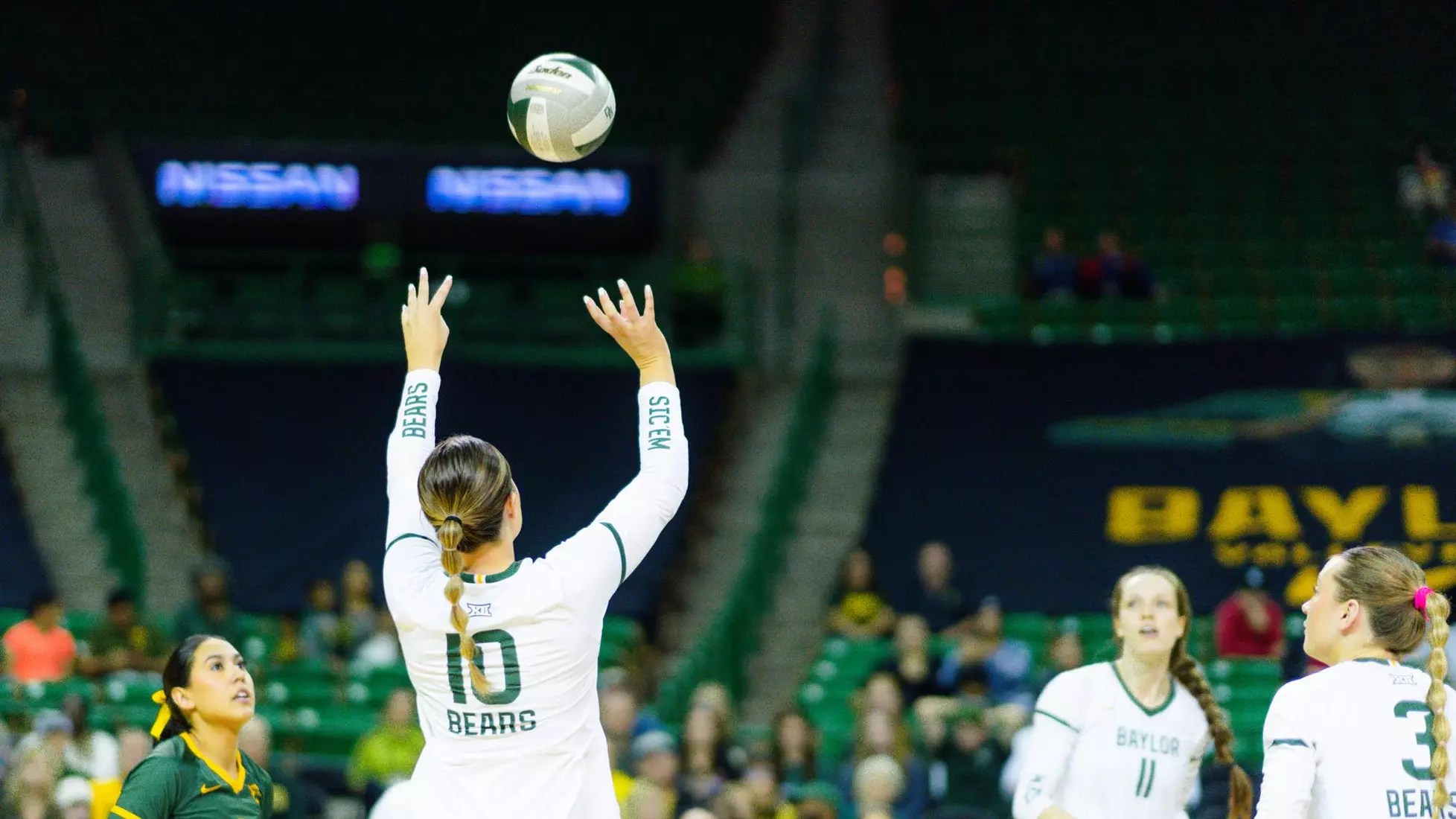 The Bears swept the Jayhawks at home.