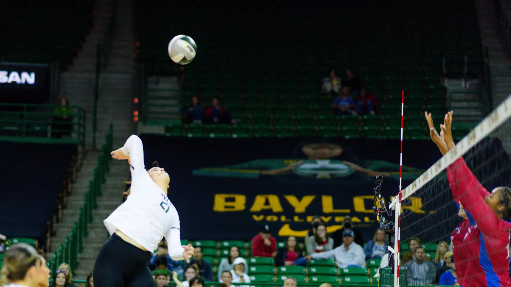 The Bears swept the Jayhawks at home.