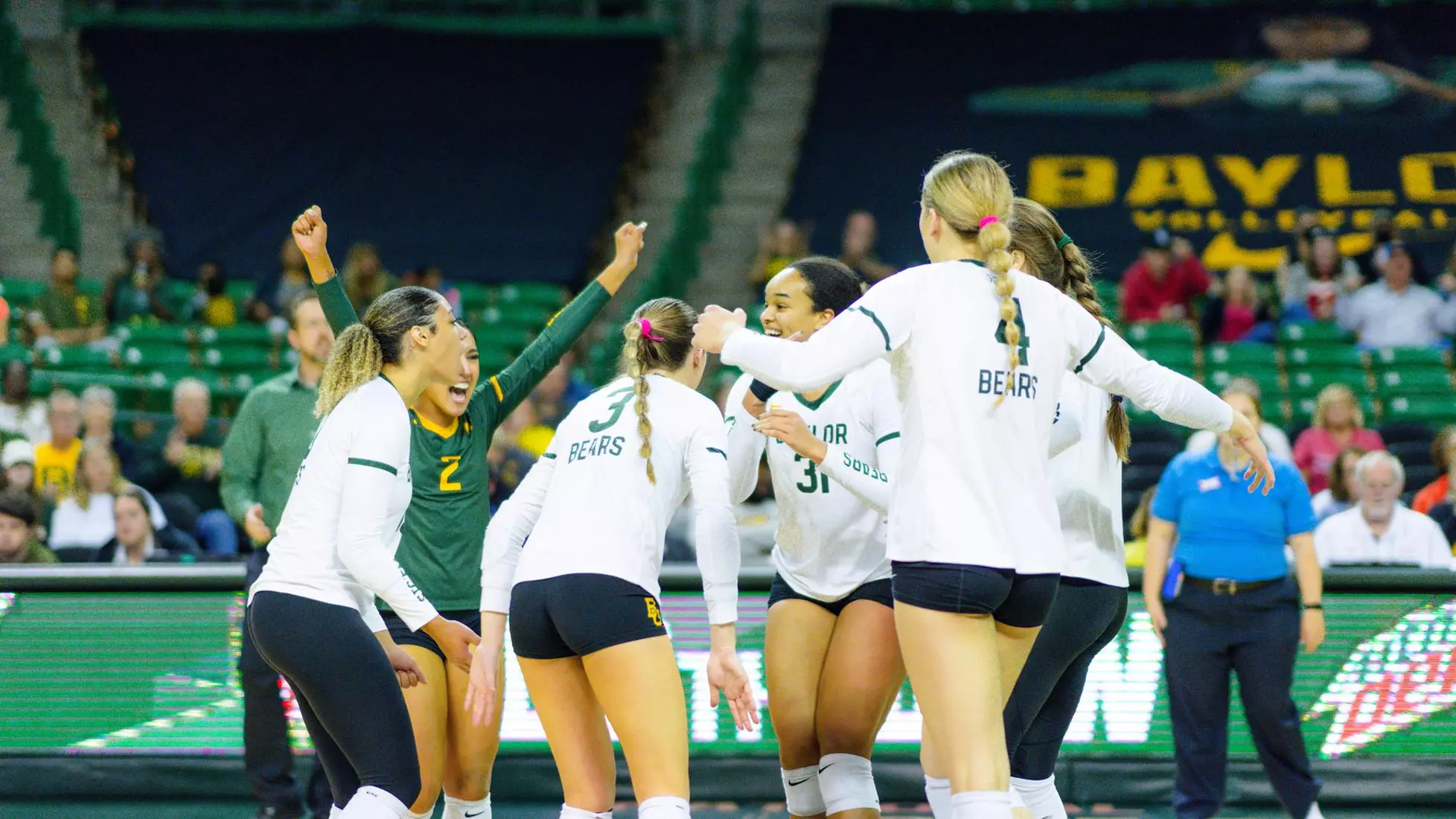 The Bears swept the Jayhawks at home.