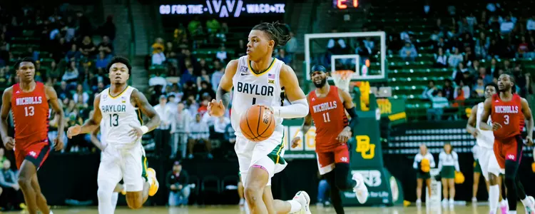 Keyonte George dribbles vs. Nicholls