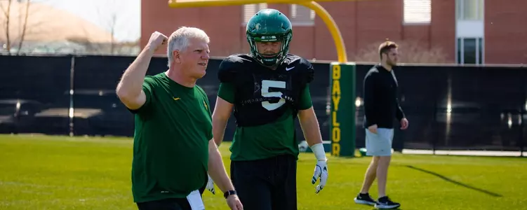 Coach Roberts and Dillon Doyle