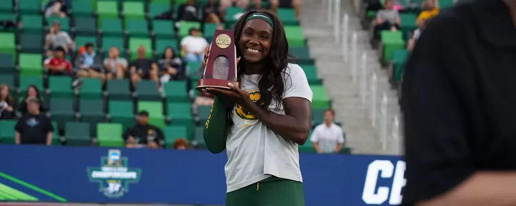 caira with trophy