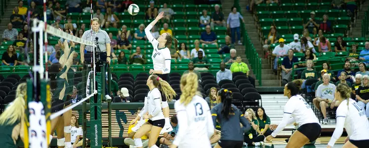 Mallory Talbert goes up for a kill against Colorado State