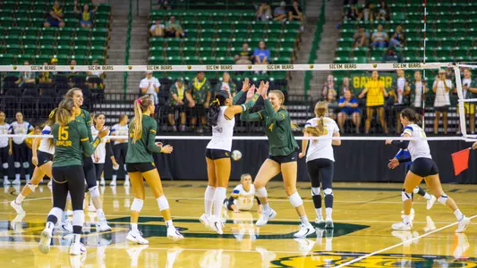 Allie Sczech goes for an attack against Colorado State.