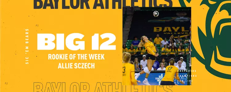 Allie Sczech Big 12 VB Rookie of the Week