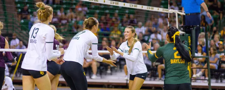 Averi Carlson and Team against Texas A&M