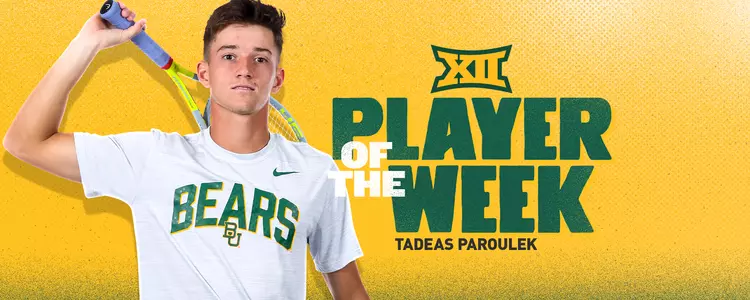 Tadeas Paroulek - Big 12 MTEN Player of the Week