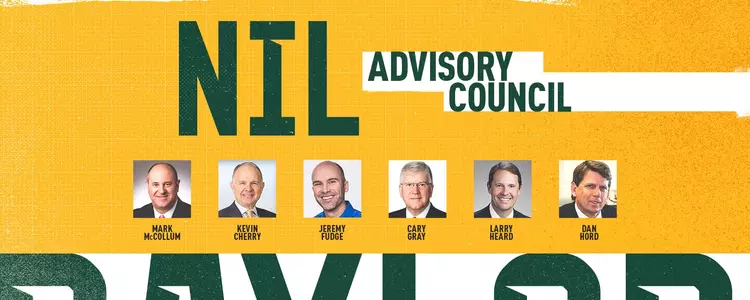 NIL Advisory Council - Mark McCollum, Kevin Cherry, Jeremy Fudge, Cary Gray, Larry Heard and Dan Hord