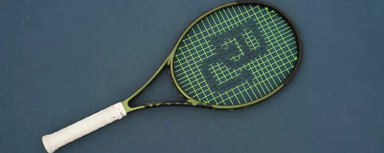 Tennis Raquet with BU on it