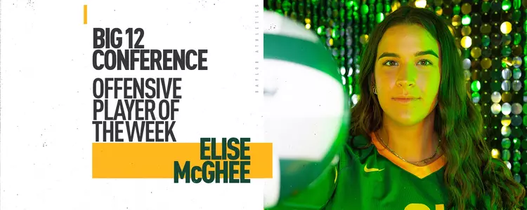 Elise McGhee Big 12 Offensive Player of the Week