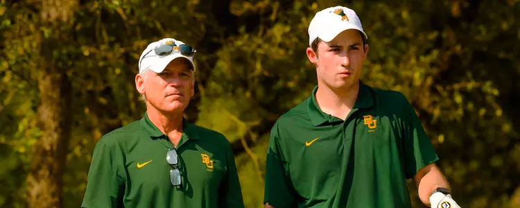 Jonas and Coach McGraw on a Tee Box
