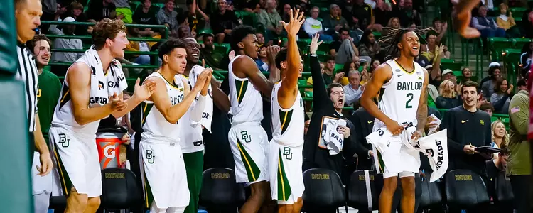 Baylor MBB Celebrate vs GWU