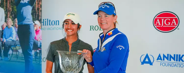 Ashleen Kaur with Annika Sorenstam