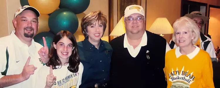 Richard, Emilie and Lori Fogleman with Rick and Connie May, 2005