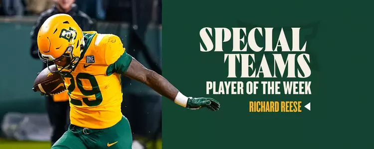 Richard Reese Special Teams Player of the Week Graphic