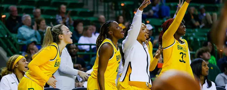 2023-24 WBB Bench Cheers in win against Southern