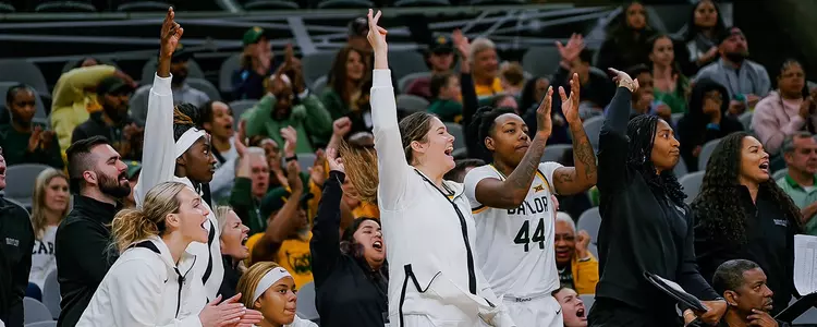 WBB Bench Celebrates vs Miami