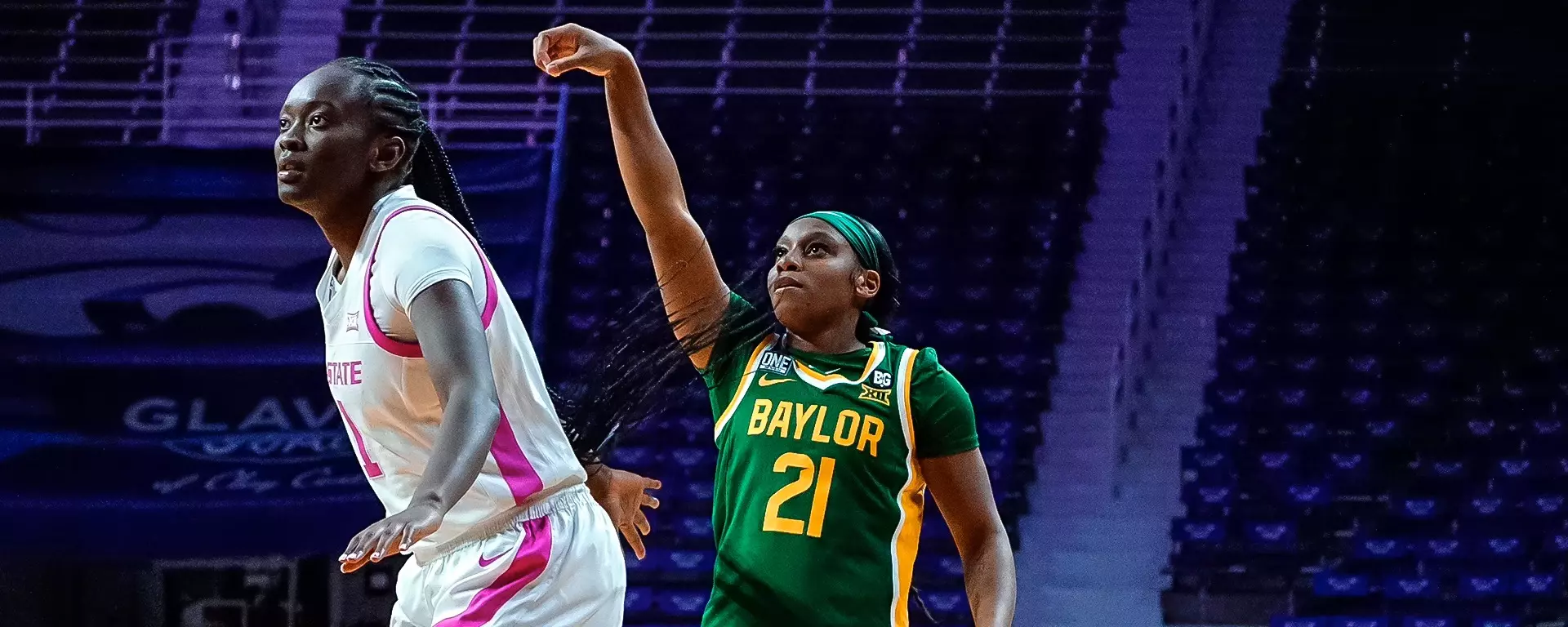 Ja'Mee Asberry shoots against K-State