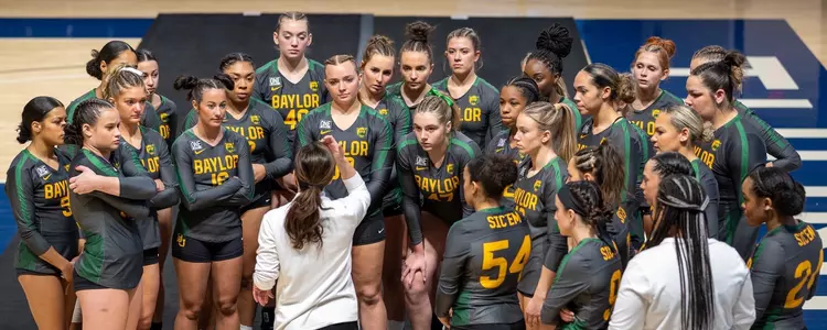 Mulkey talks to the A&T team at Trine