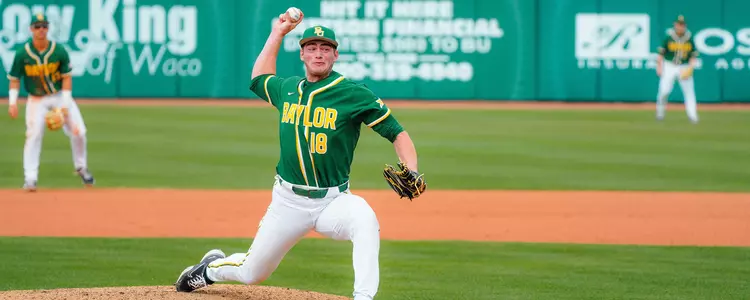 Andrew Petrowski pitches against Central Michigan in 2023