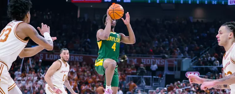LJ Cryer Shot against Texas