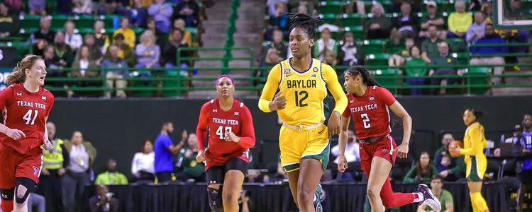 Kyla Abraham against Texas Tech