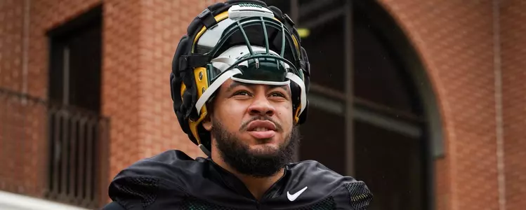 TJ Franklin at spring practice