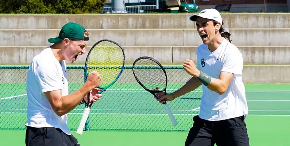 Juan Pablo Grassi Mazzuchi and Luc Koenig in doubles against Arizona State