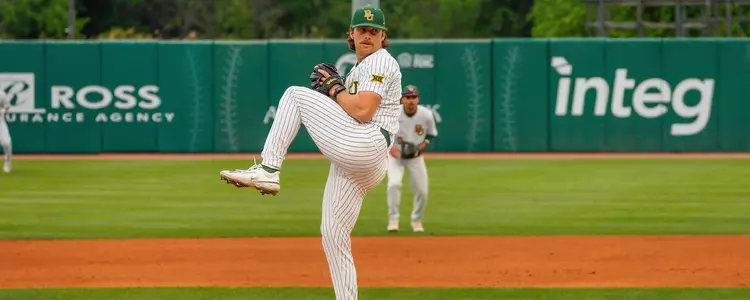 Brett Garcia pitching in 2023