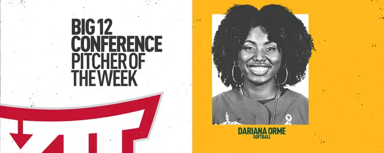 Darian Orme Big 12 Pitcher of the Week graphic