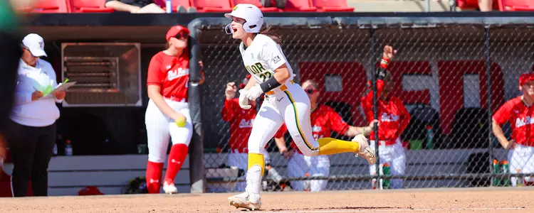 Ana Watson running the bases after a grand slam against Texas Tech