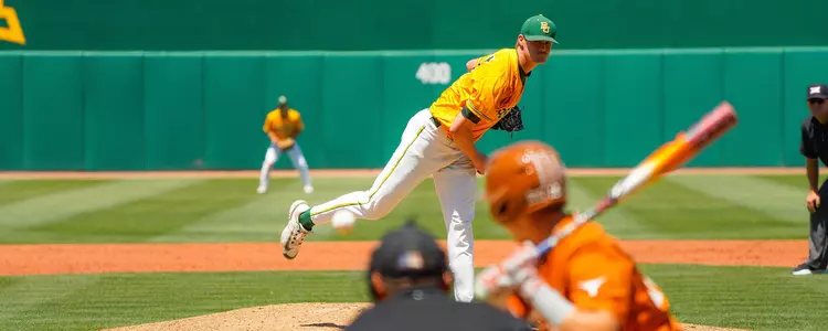 Will Rigney pitching against Texas 2023