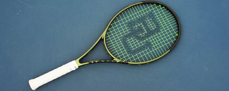 Baylor branded tennis racquet