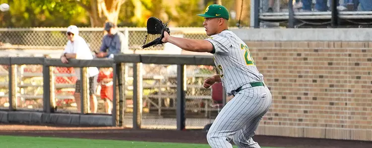 John Ceccoli at first base in 2023