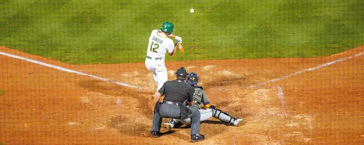 Casey Sunseri rips a two-run double down the line against WVU in 2023