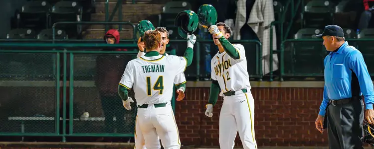 Cole Tremain after a home run against Oklahoma in 2023