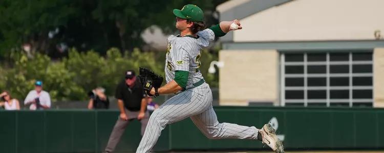 Brett Garcia pitching against TCU 2023