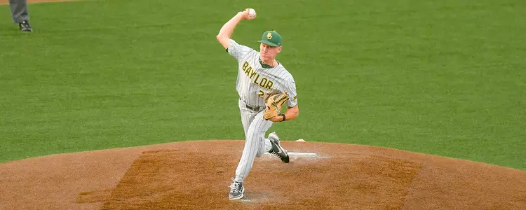 Jared Matheson pitching at Tarleton 2023