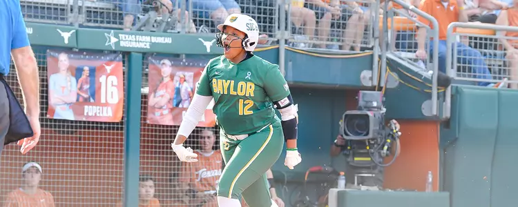 Shaylon Govan celebrates home run against Texas